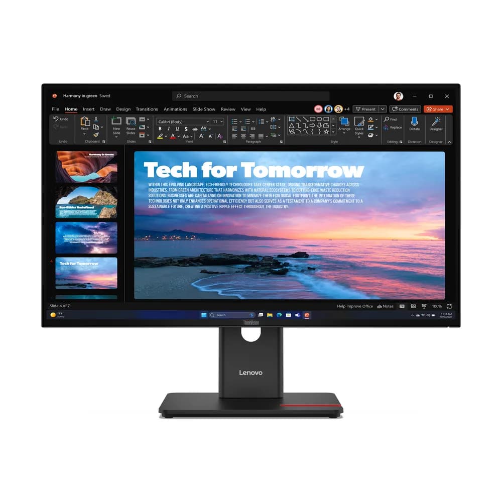Lenovo Monitor ThinkVision T27QD-40 27" IPS QHD 4ms 350cd 1500:1 120Hz Dock DaisyChain HUB Tilt Swivel Lift Pivot "64AAGAT2EU"