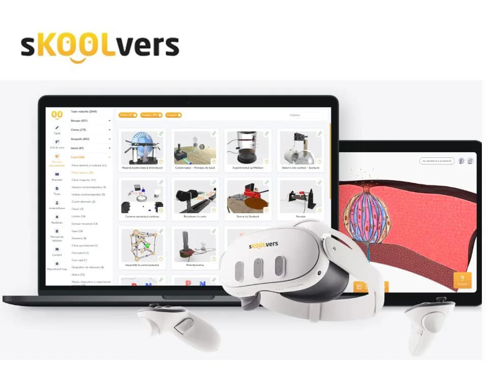 Software sKOOLvers Licenta Display Study, 5ani, lectii interactive in timp real, licenta 1 / 5 ani (Android/Tizen/Win)