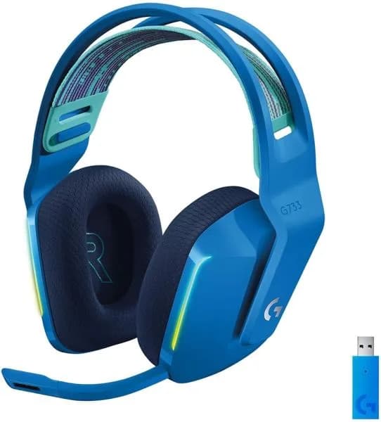 LOGITECH G733 LIGHTSPEED Wireless RGB Gaming Headset - BLUE - 2.4GHZ - EMEA, "981-000943"