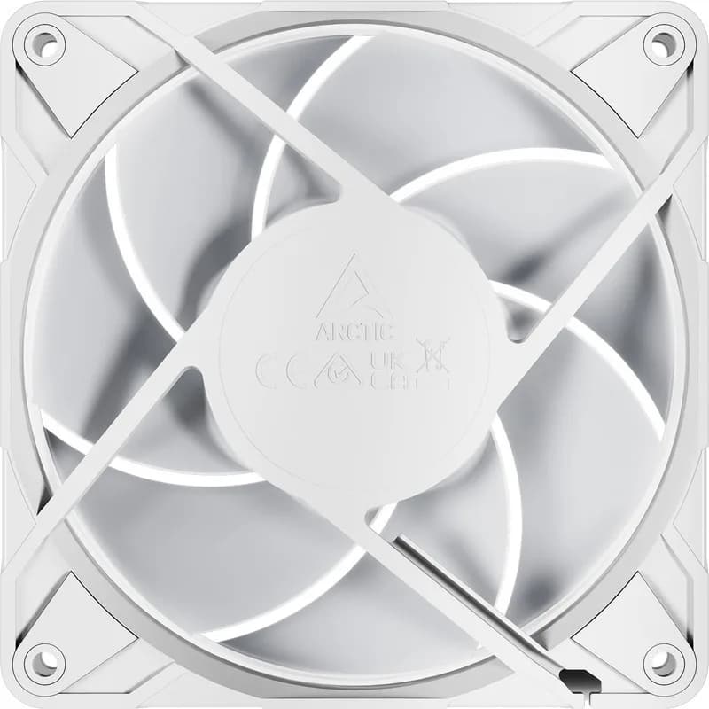 Set 3 ventilatoare Arctic "P12 Pro A-RGB (White) - 3 Pack", 120mm, 600 - 3000 RPM, FDB, 77 cfm, 4-Pin Fan Plug + 4-Pin Socket, lungime cablu 400 mm + 80 mm Daisy-Chain, alb, "ACFAN00326A" - 4895265000683 — miniatură