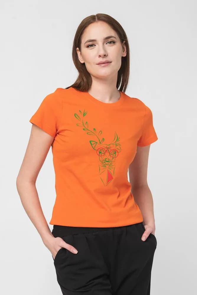 TRICOU  CERB FAMILIE FEMEI ORANGE-S