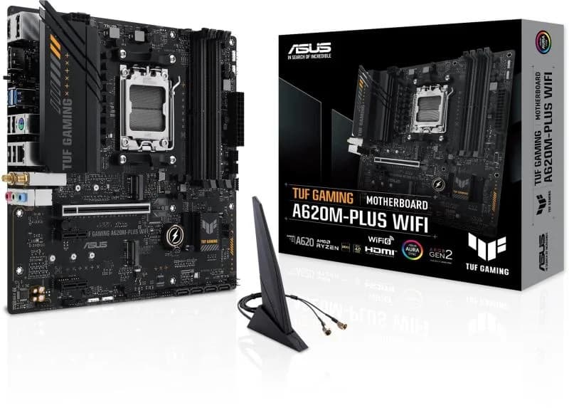 Placa de baza TUF GAMING A620M-PLUS WIFI,AMD A620, Socket AM5, mATX "90MB1F00-M0EAY0"