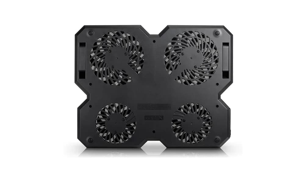STAND DEEPCOOL notebook 15.6" MULTI CORE X6, sita metal, 4 x fan 10cm, 2 x port USB, control fan cu 4 setari, design futurist, black, "DP-N422-MCX6" — miniatură