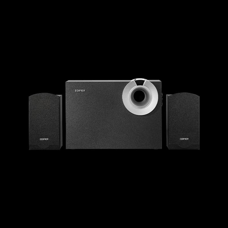 BOXE EDIFIER 2.1, RMS: 34W (2 x 8W, 1 x 18W), bluetooth, volum, bass; raport semnal-zgomot: #25dBA, frecventa raspuns - sateliti: 210Hz - 20kHz, black, "M206BT"
