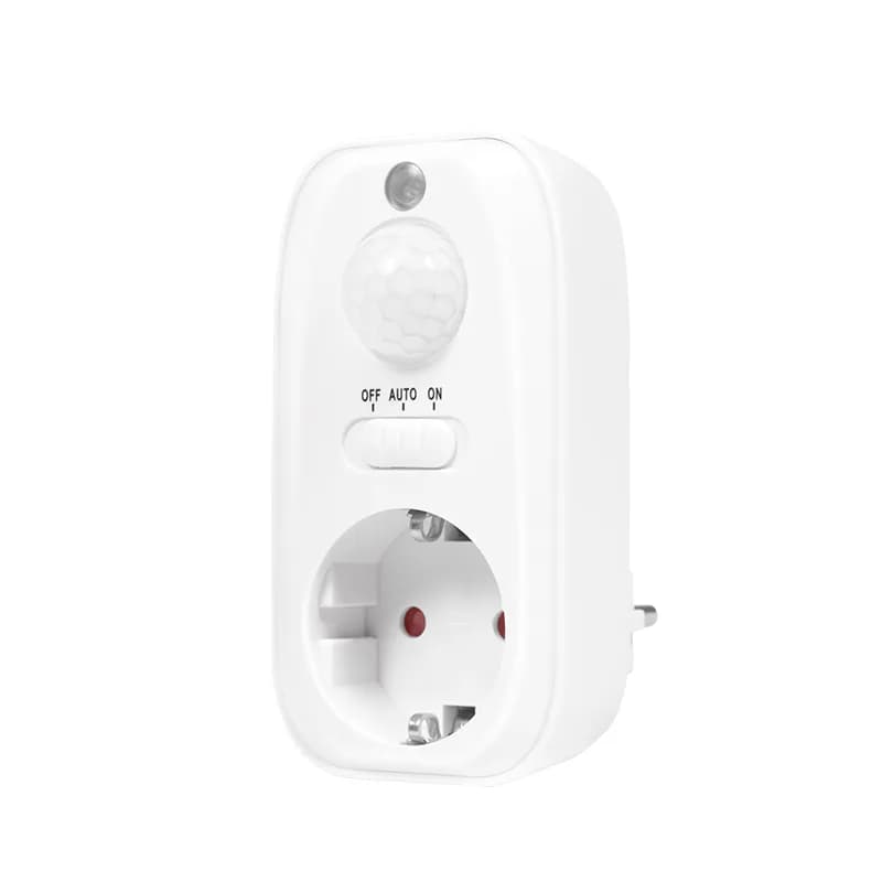 ADAPTOR LOGILINK, Schuko x 1, senzor miscare PIR, detector zi/noapte, IP20, 230 V/16A 50Hz max. 800W (bec luminos) sau max. 300W (LED), alb "PA0248" (include TV 0.18lei)