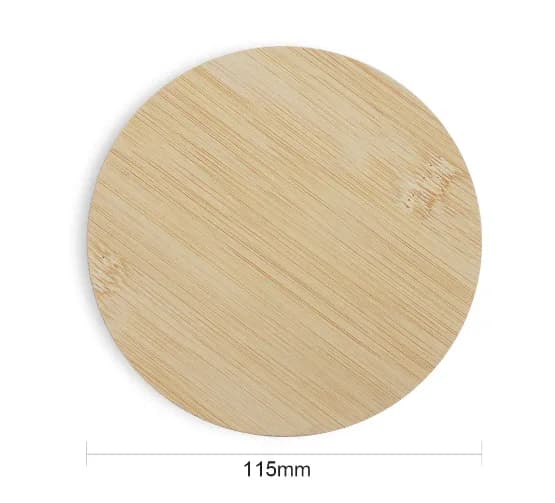 Accesoriu gravator laser AlgoLaser Round Bamboo Coaster 5 buc — miniatură