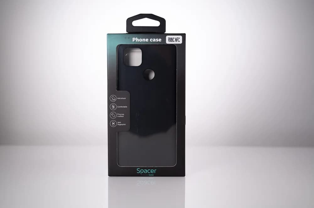 Husa Xiaomi Redmi 9C Spacer, negru, grosime 1.5mm, material flexibil TPU "SPPC-XI-RM-9C-TPU" — miniatură
