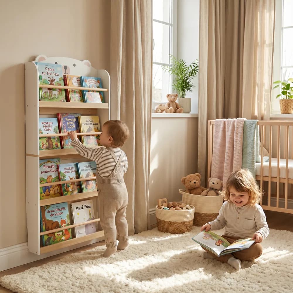 Biblioteca carti si jucarii Bear, U-Grow — miniatură
