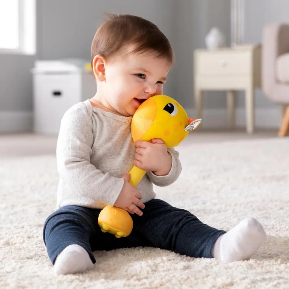 JUCARIE PENTRU BEBELUSI CU SUNETE, GIRAFA GIGI, LAMAZE — miniatură