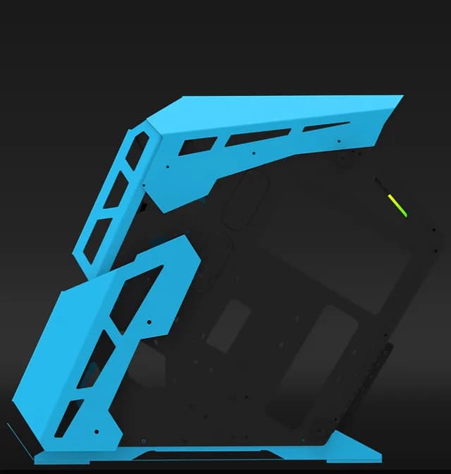 Carcasa Aqirys Procyon, RGB, Mid Tower, Blue — miniatură