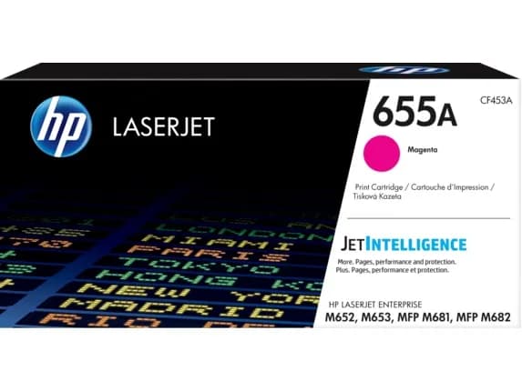 Toner Original HP Magenta, nr.655A, pentru Color LaserJet M652|M653|M681|M682, 10.5K, "CF453A"