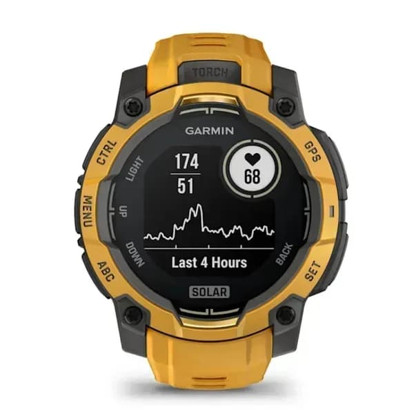 Smartwatch Instinct 3 45 mm, Solar, Sunburst with Sunburst/Grey Band"010-02934-02" — miniatură