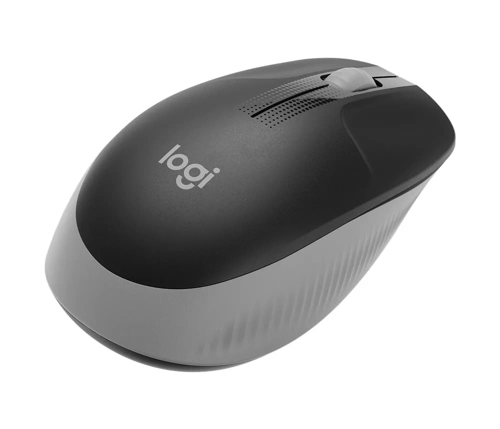 MOUSE LOGITECH, "M190 ", PC sau NB, wireless, 2.4GHz, optic, 1000 dpi, butoane/scroll 3/1, negru / gri, 45507153 "910-005906" — miniatură