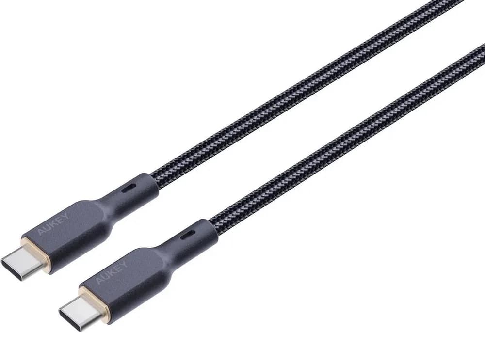 Cablu alimentare si date Aukey, USB Type-C (T) la USB Type-C (T), 1.8m, 480 Mbps, 100W, braided, negru, "LLTSN1041750" -689323785322