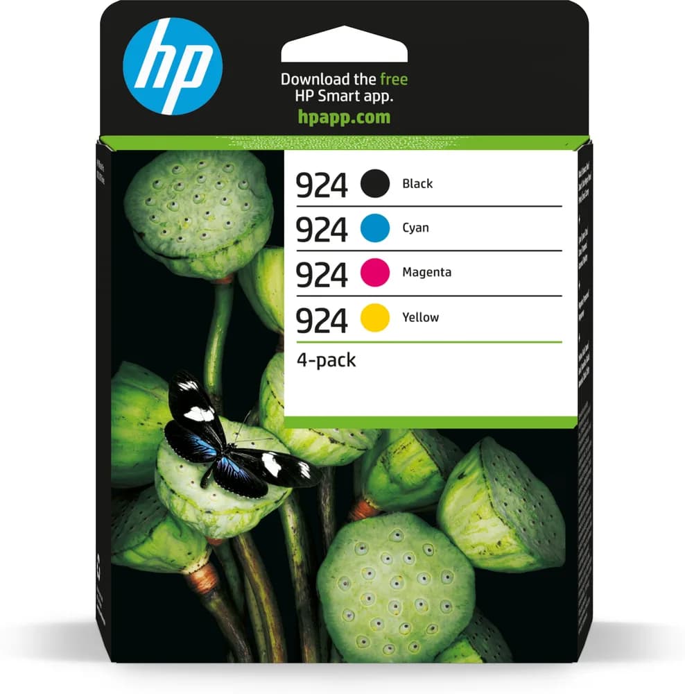 Combo-Pack Original HP CMYK, nr.924, pentru OJ Pro 8122e|8132e, 0.5/0.4/0.4/0.4K, incl.TV 1.2 RON, "6C3Z1NE"