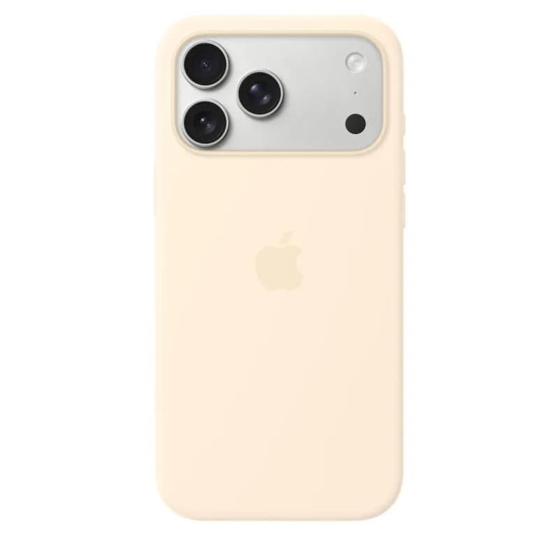 iPhone 17 Pro Max Silicone Case with MagSafe – Vanilla
