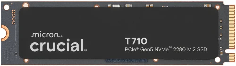 CRUCIAL T710 4TB PCIe Gen5 NVMe M.2 2280 SSD up to 14500 MB/s read and 13800 MB/s write "CT4000T710SSD8"