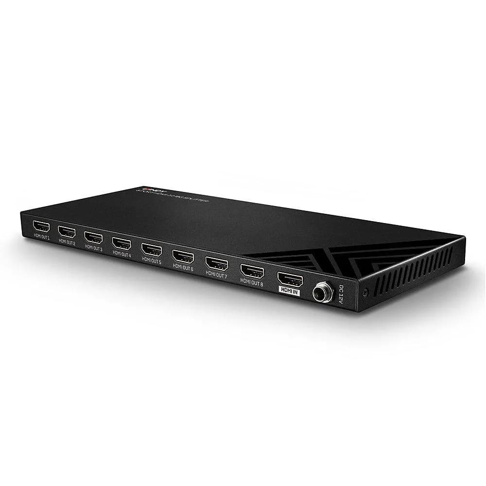 Splitter Lindy 8 Port HDMI 2.0, latime de banda suportata 18Gbps, rezolutie maxima 3840x2160@60Hz 4:4:4 8bit, negru