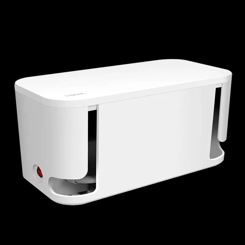 PRELUNGITOR LOGILINK, Schuko x 5, conectare prin Schuko (T), cutie management cabluri, 16 A, 2xUSB-A, 1xUSB-C, protectie IP20, alb, "LPS281U" — miniatură