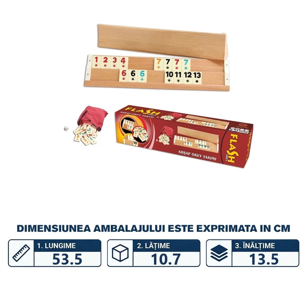 Joc Remi din lemn - STAR OKEY — miniatură