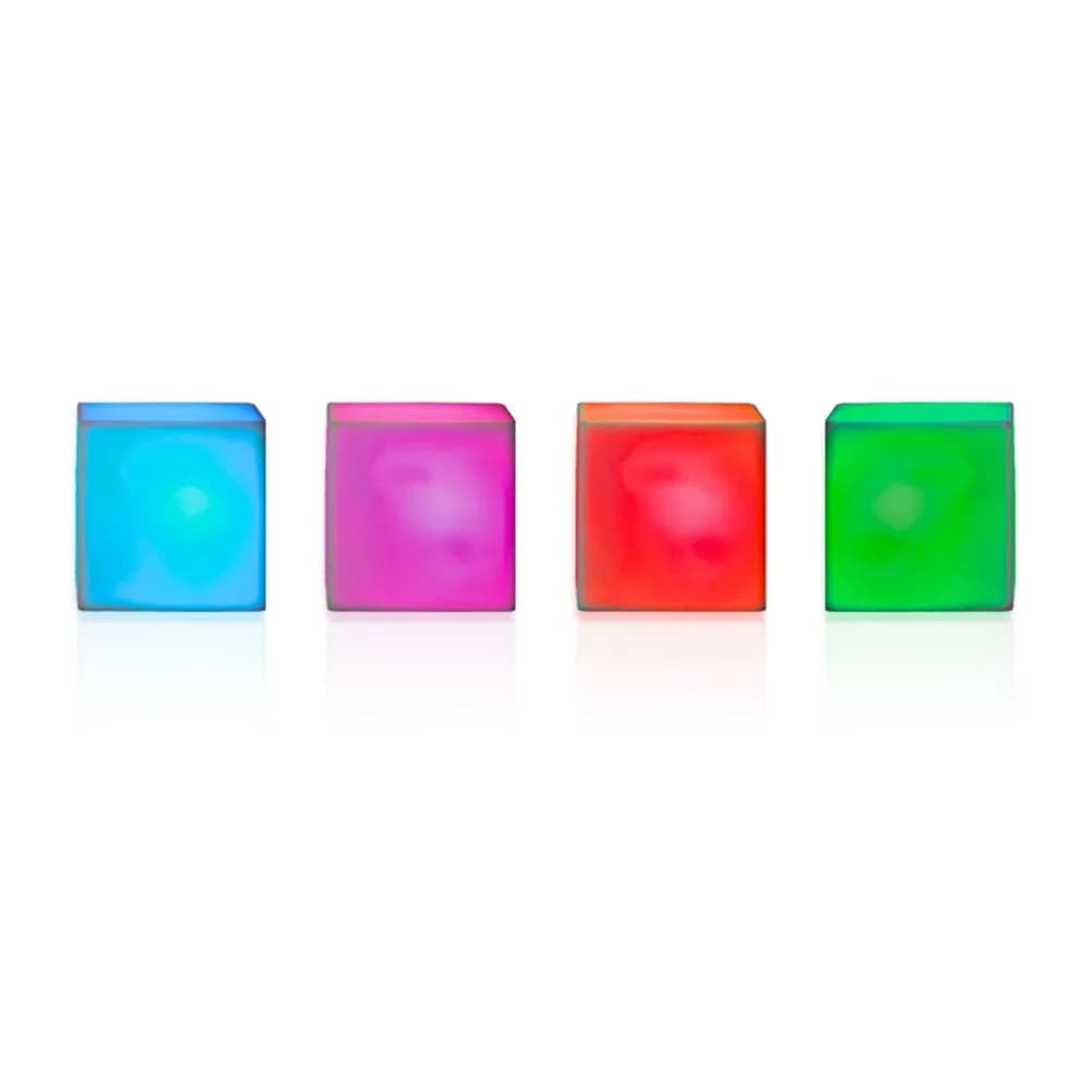Cuburi de ambianță cu schimbare de culoare (set de 4)
