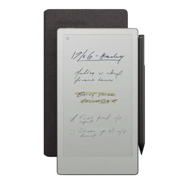 reMarkable Paper Pro Move with MarkerPlus + BookFolio Premium Leather (Black)