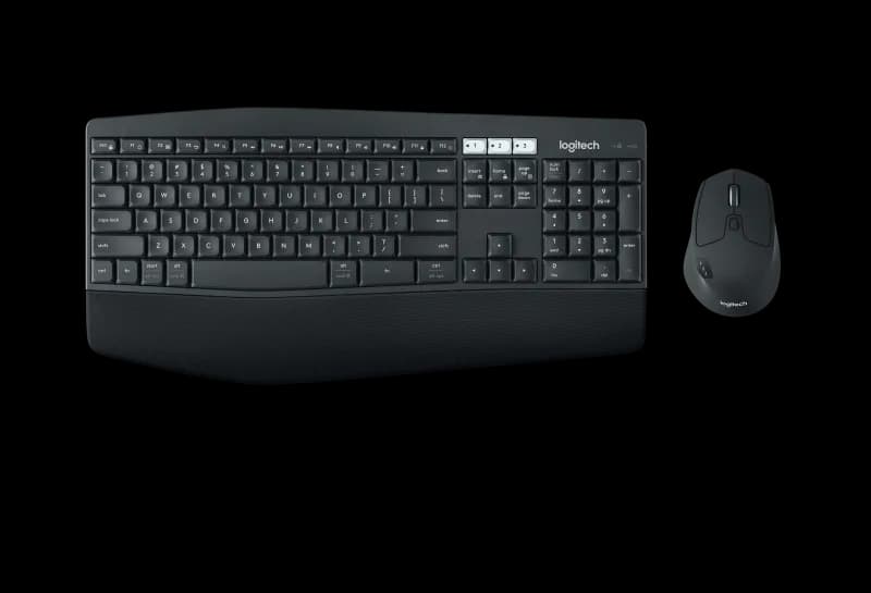 Kit Wireless tastatura si mouse Logitech MK850 Performance, taste numerice, Negru