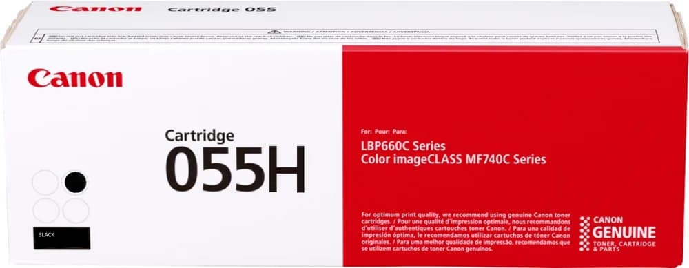 Toner Original Canon Black, CRG-055HBK, pentru I-Sensys LBP-663|LBP-664|MF-742|MF-744|MF-746, 7.6K, "3020C002AA"