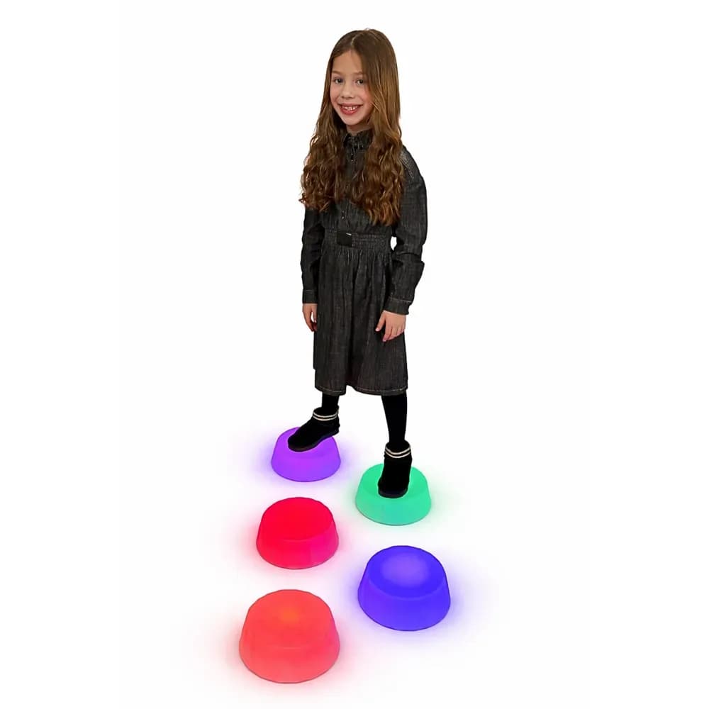 Pod de echilibru cu LED – rotund, set de 5