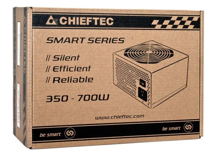 SURSA Chieftec Smart series 500 W, non-modulara, certificare 80 Plus - compatibila, ventilator 120 mm x 1, PCI-E 6+2 pin x 2, SATA x 6, "GPS-500A8" — miniatură