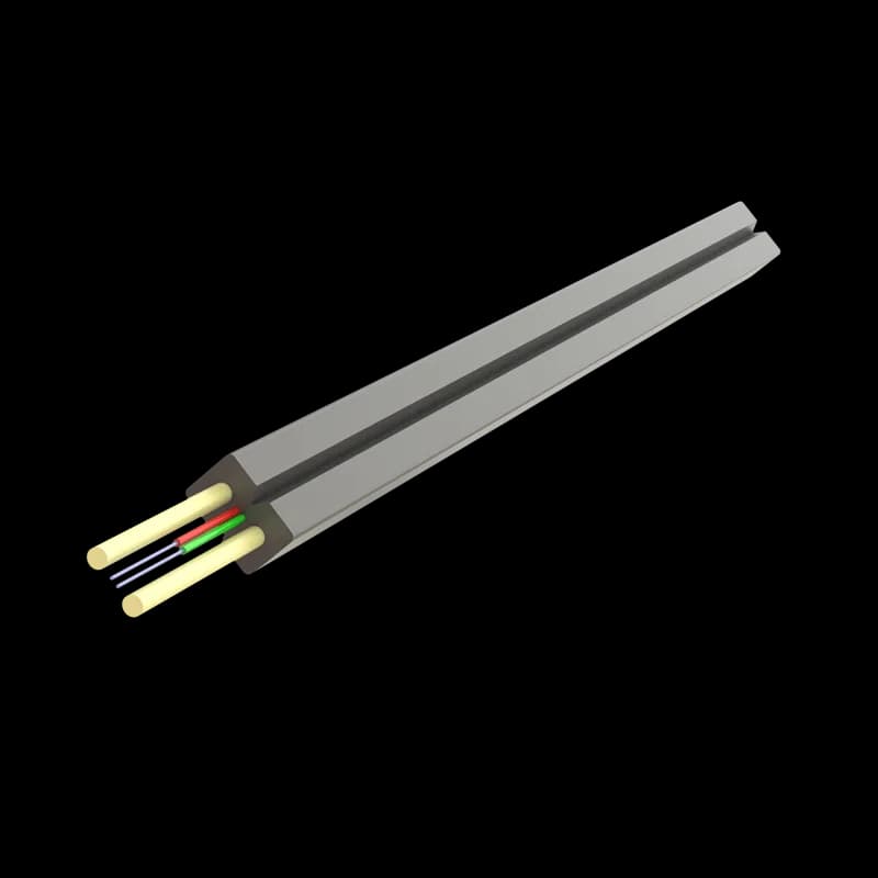Rola fibra optica 2 fibre flat drop SM, 2000m, 100N, intarziere la flacara, protectie apa, LSZH, int/ext - SAMM "002F-U-(ZN-2P)H-1x2-A2"