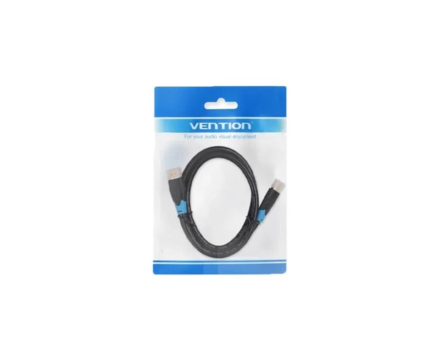 Cablu video Vention, HDMI(T) la HDMI(T), 1m, rezolutie maxima 4K la 60Hz, conectori auriti, cupru, invelis PVC, negru, "AACBF" - 6922794732643 — miniatură