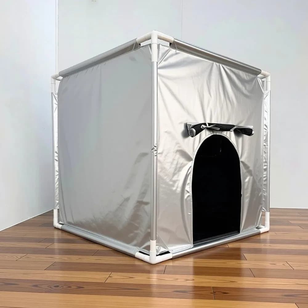 Cort-bârlog întunecat 1m x 1m — miniatură