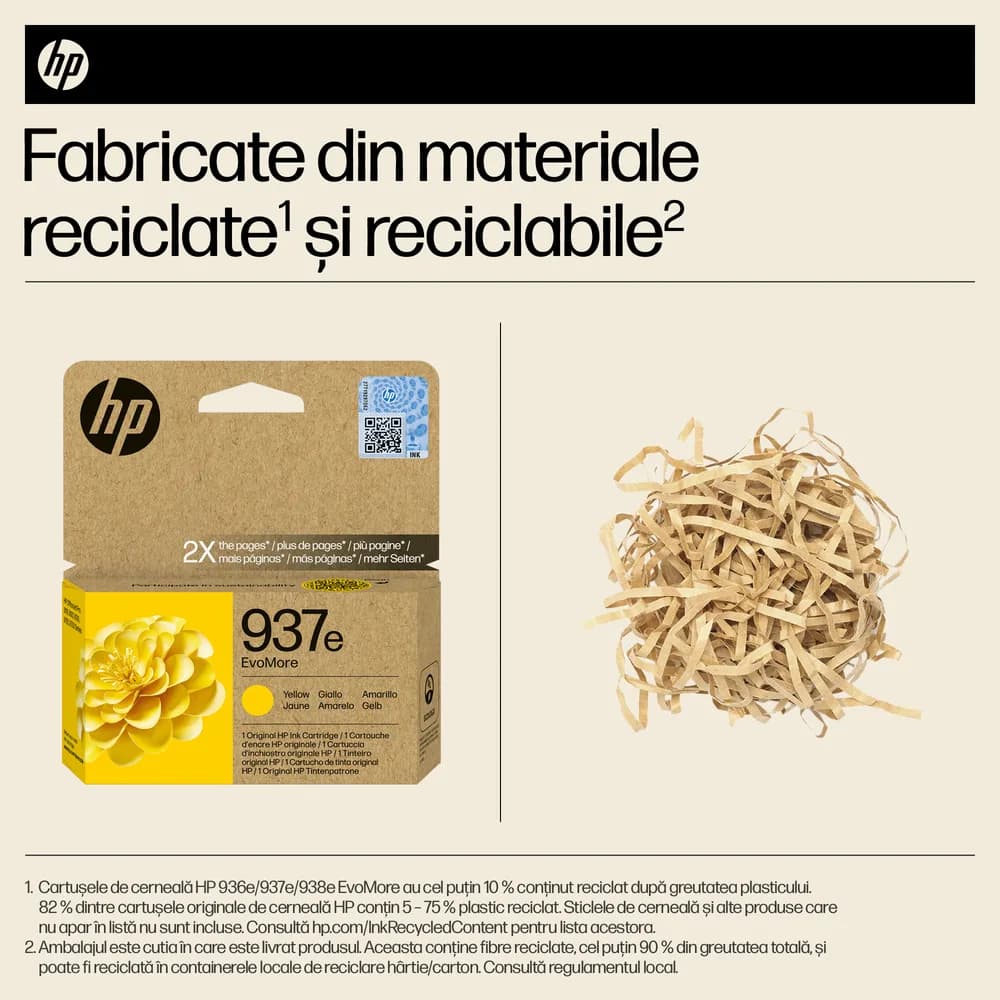 Cartus HP 937e EvoMore, Yellow — miniatură