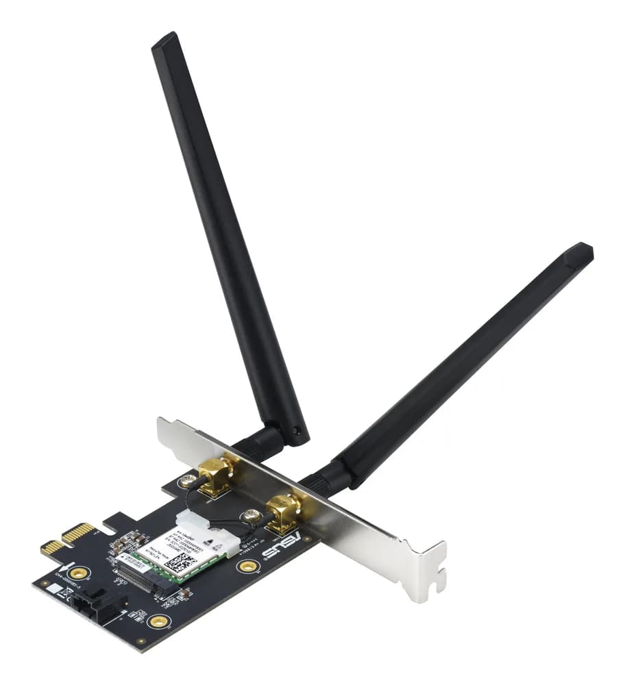 AX1800 Dual Band PCI-E WiFi 6 (802.11ax). Bluetooth 5.2, WPA3 "90IG07A0-MO0B00" — miniatură