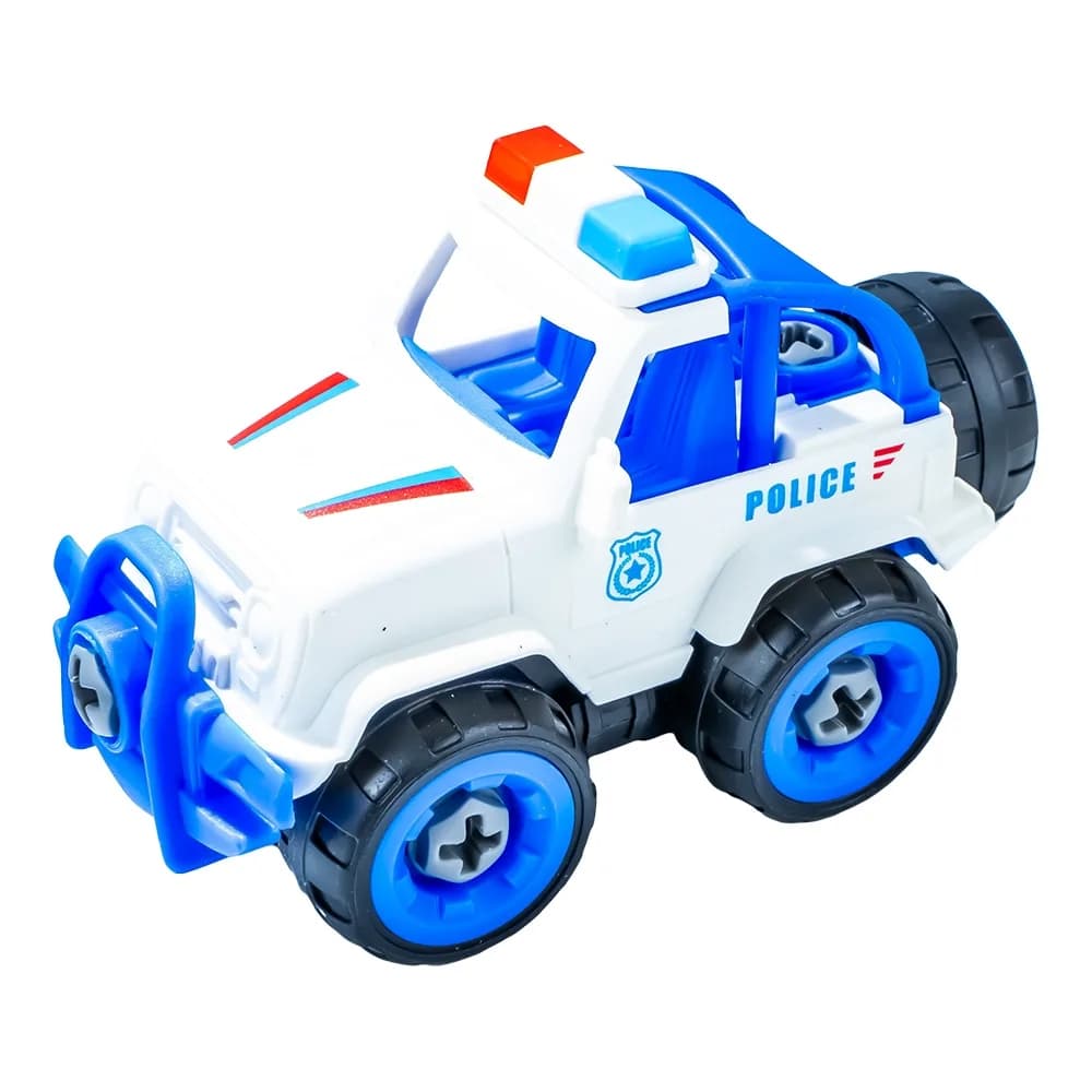 Vehicule politie, demontabile, 4 buc/set — miniatură