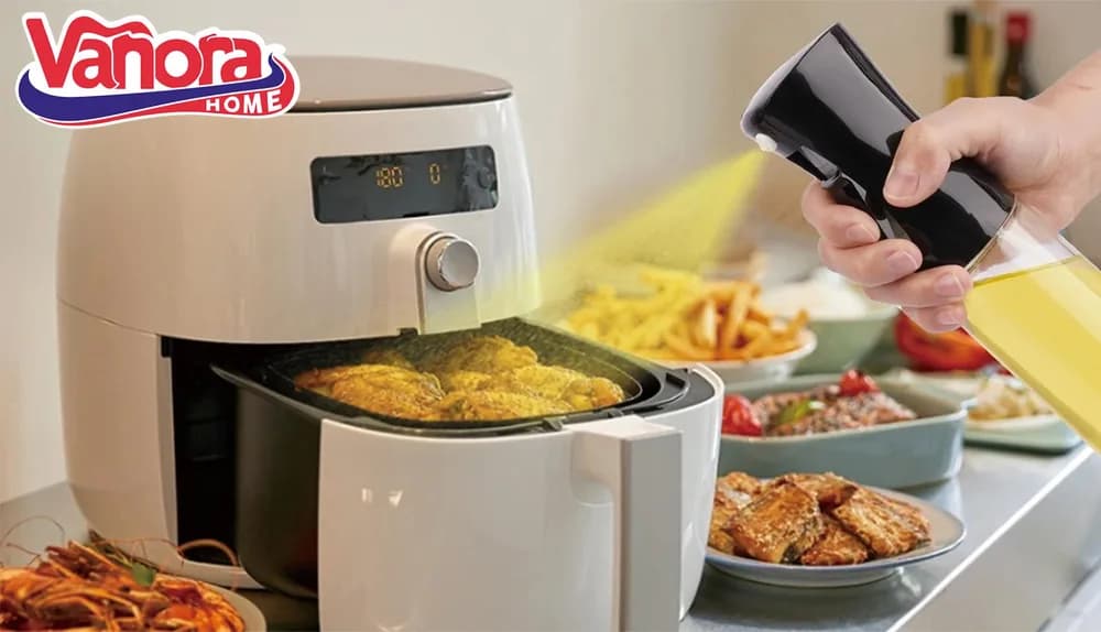 STICLA CU PULVERIZATOR ULEI/OTET 200 ML,NEGRU, VANORA HOME — miniatură