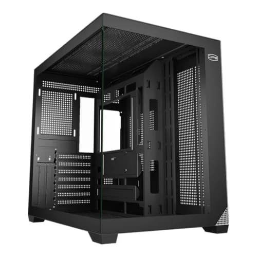 CARCASA PCCooler "C3 T700", middle tower, gaming, fara sursa, suporta 10xfan, USB Type-C x 1, USB 3.0 x 1, USB 2.0 x 1, audio+mic, 7 sloturi expansiune, negru, "C3 T700 BK" — miniatură