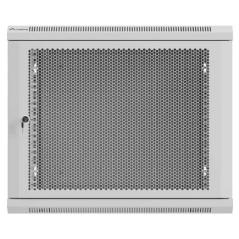 Dulap rack de perete 19", 9U, 600x600 mm, pentru asamblare, usa metalica, RAL7035, gri