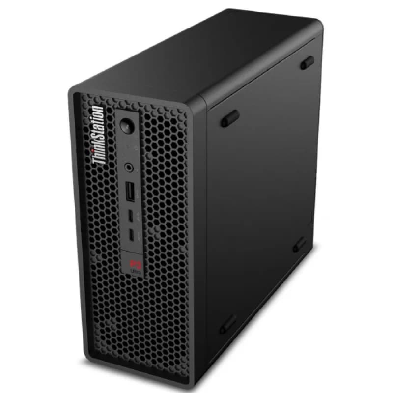Desktop Workstation Lenovo ThinkStation P3 Ultra SFF Gen 2 cu procesor Intel Core Ultra 7 265 pana la 5.3 GHz, 64 GB DDR5, 1TB SSD, RTX 2000 Ada, Windows 11 Pro, Negru