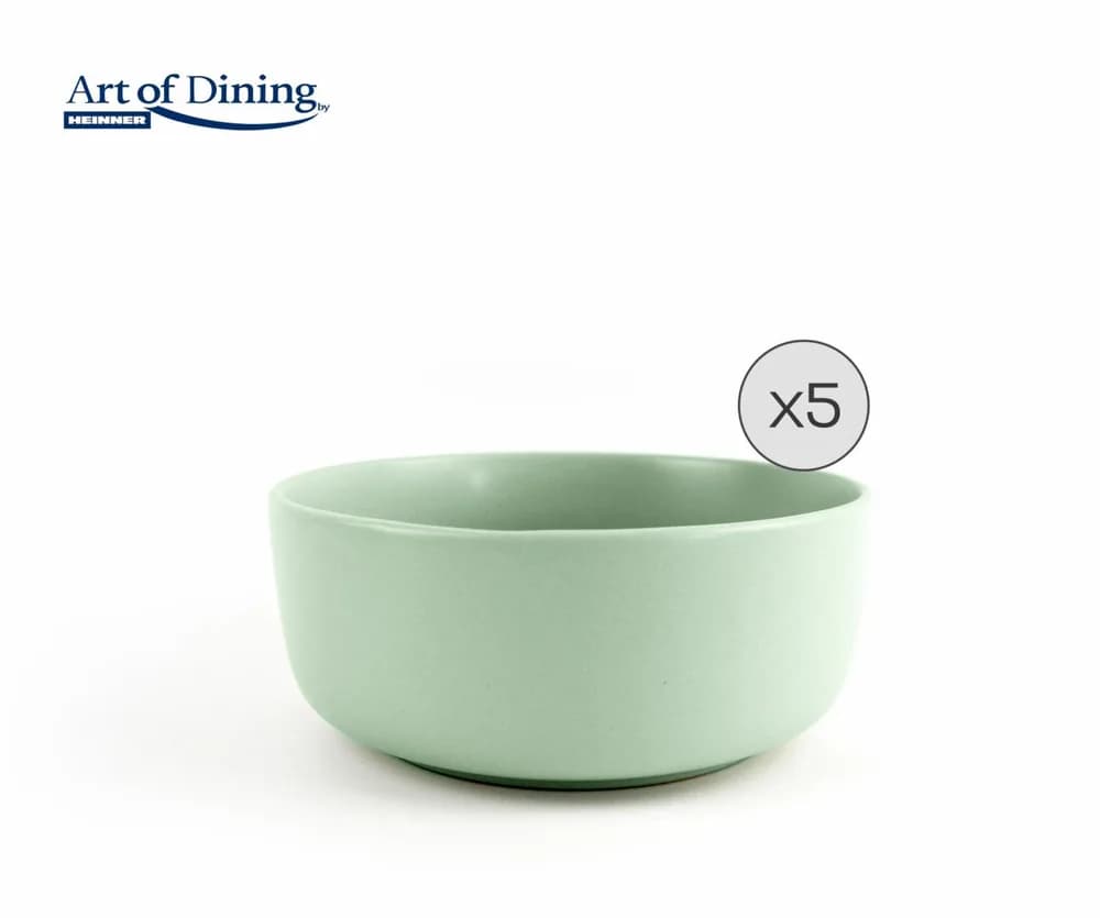 SET 5 BOLURI CEREALE CERAMICA 16 CM, YVONNE, ART OF DINING BY HEINNER