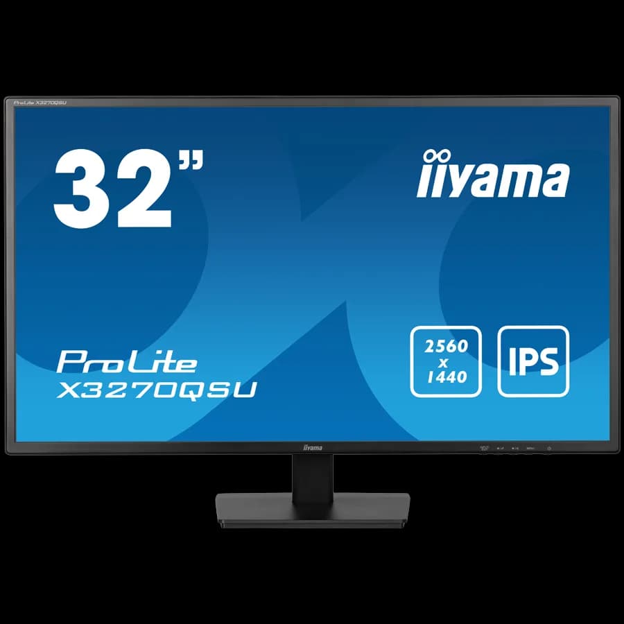 IIYAMA Monitor LED X3270QSU-B1 31.5" IPS WQHD 2560 x 1440 @100Hz 250 cd/m2 1200:1 3ms HDMI DP USB Hub Tilt "X3270QSU-B1"