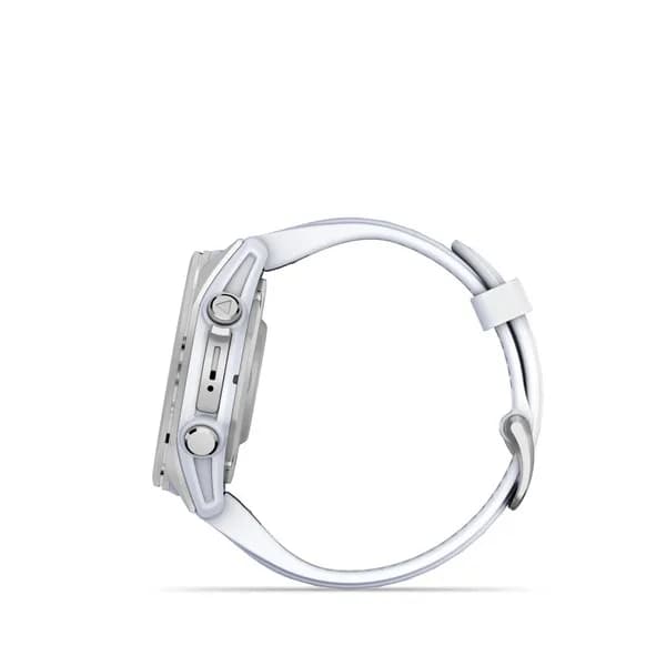 Smartwatch fenix 8 43 mm AMOLED Silver with Whitestone silicone band "010-02903-00" — miniatură