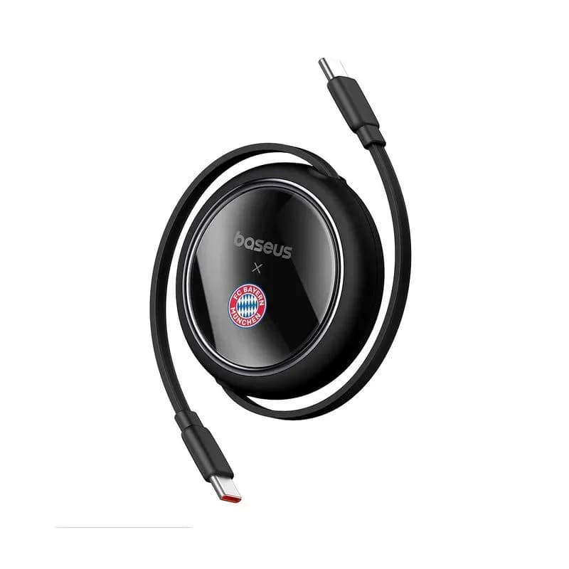 CABLU alimentare si date Baseus Free2Pull Mini, Fast Charging Data Cable pt. smartphone, retractabil, USB Type-C la USB Type-C 100W, 1.5m, negru "P10364500113-00" - 6932172668648