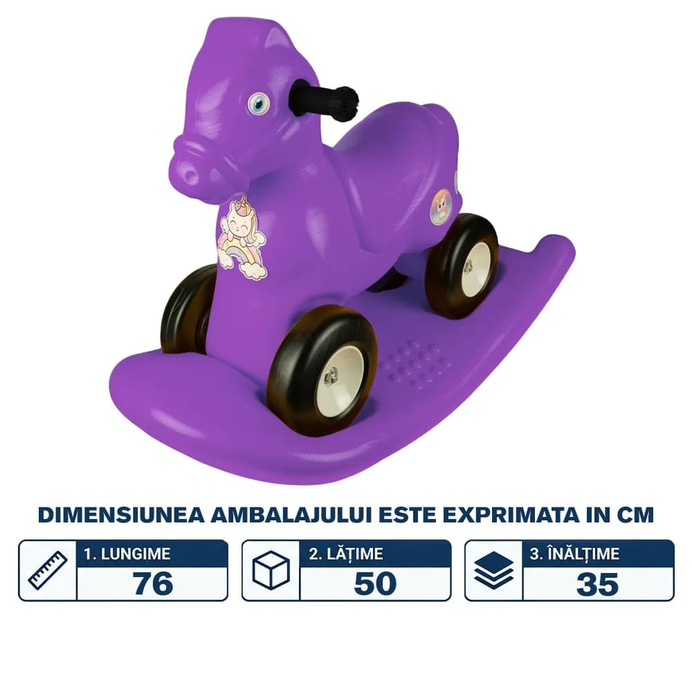 Calut balansoar 2 in 1, mov - ROBENTOYS — miniatură