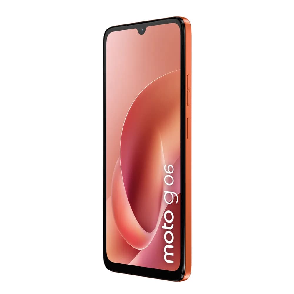 Telefon Mobil Motorola Moto G06, Procesor Mediatek Helio G81 Ultra Octa-Core, IPS LCD Touchscreen 6.88", 4GB RAM, 256GB Flash, Camera 50 MP, Wi-Fi, 4G, Dual Sim, Android (Portocaliu) "PBA20013RO" — miniatură