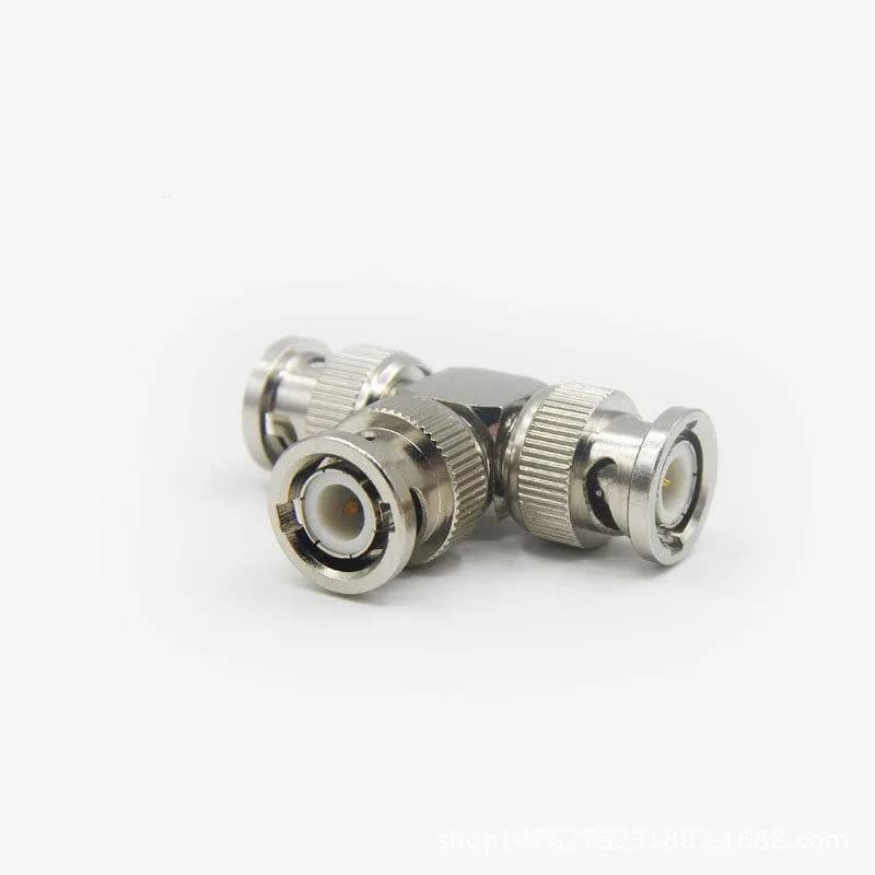 Conector BNC TATA la 2 X conector BNC TATA, LN-CTB03B, pachet 10 bucati — miniatură