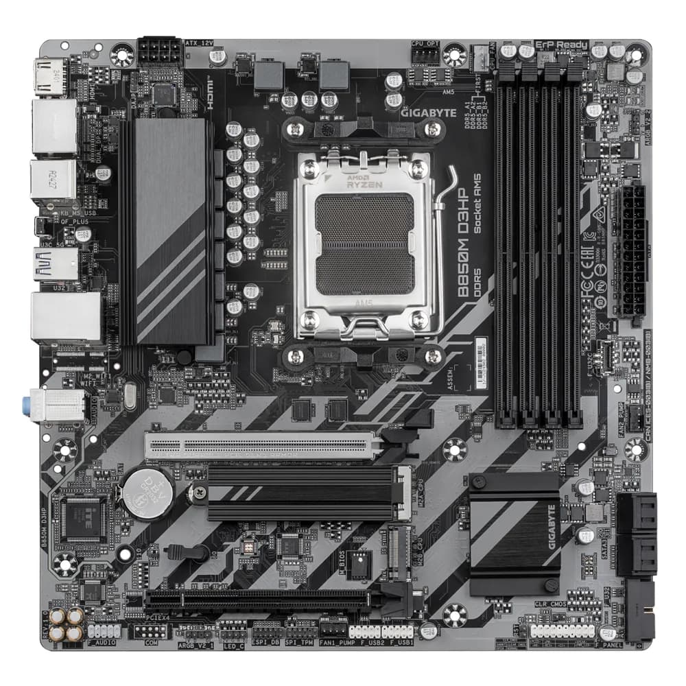 Placa de baza Gigabyte B850M D3HP, Socket AM5, DDR5, Micro-ATX — miniatură