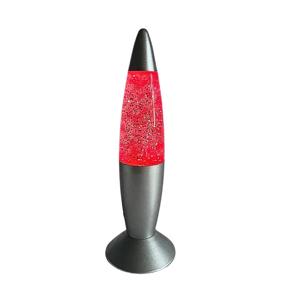 Lampa racheta cu sclipici, scutura si straluceste — miniatură