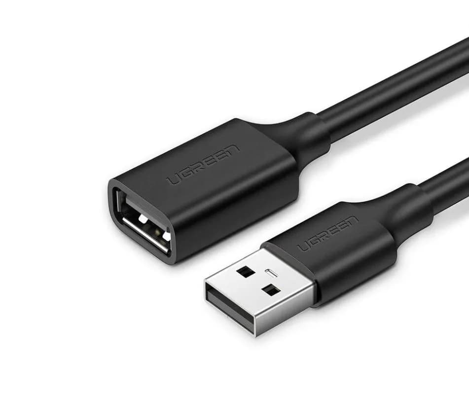 CABLU USB Ugreen prelungitor, "US103" USB 2.0 (M) la USB 2.0 (T), 5 m, negru, "10318" - 6957303813186